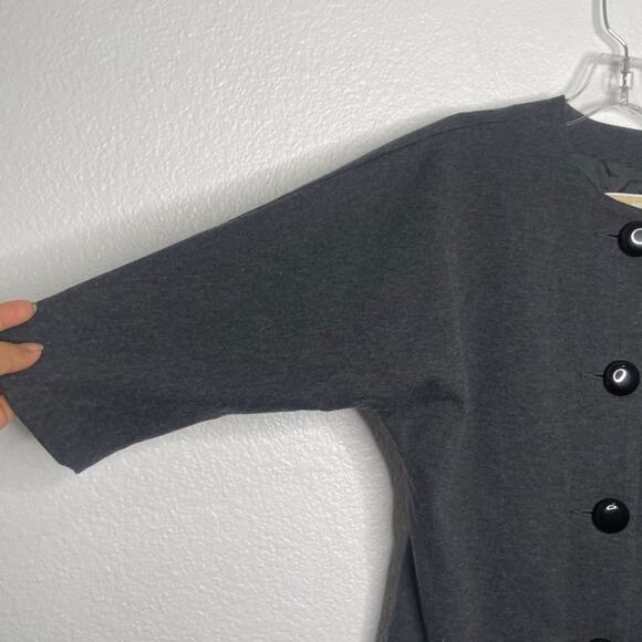 Michael Michael Kors Womens Jacket Size S Gray 3/4 Sleeve Button Front - Picture 10 of 13